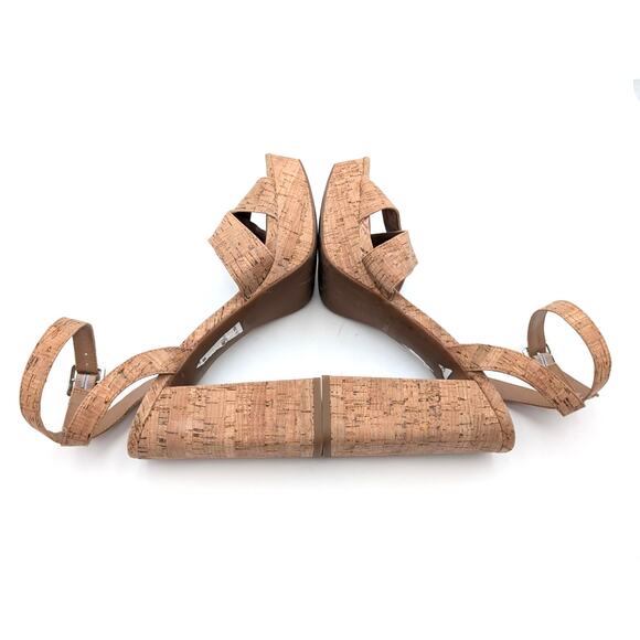 Abound Tenille Platform Ankle Strap Sandal Women's Natural Cork Size US10M - Picture 5 of 10
